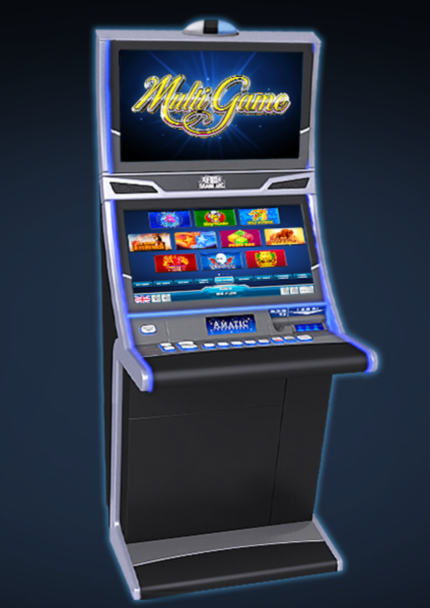 Amatic Slant Top 2 Monitors Slot Machine